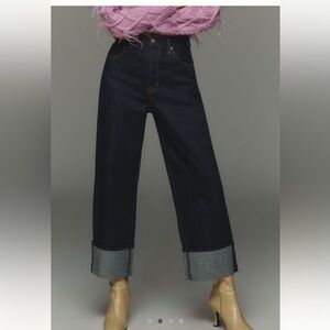 pistola High-Rise Wide-Leg Dark Indigo Jeans
